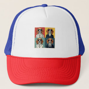 Rerto Beagle Dog 70s Style Zonnebril Trucker Pet