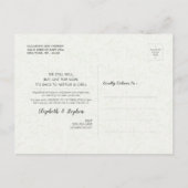 Resave the Date Wedding Postponement Mason Jars Aankondigingskaart (Achterkant)