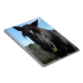 Rescuated Black Draft Horse Notitieboek (Rechterzijde)