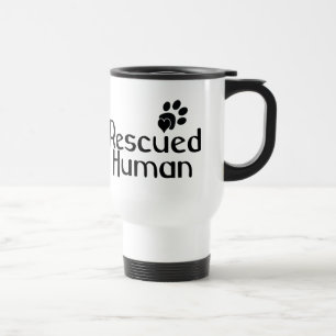 Rescuated Human Hondenliefhebber Reisbeker