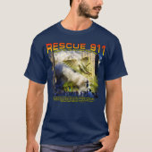 "Rescue 911" samengestelde waterverf T-shirt (Voorkant)