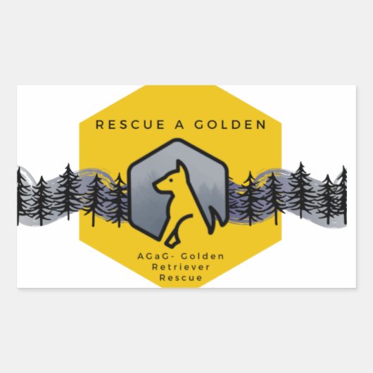 "Rescue a Golden" AGaG Sticker (Voorkant)