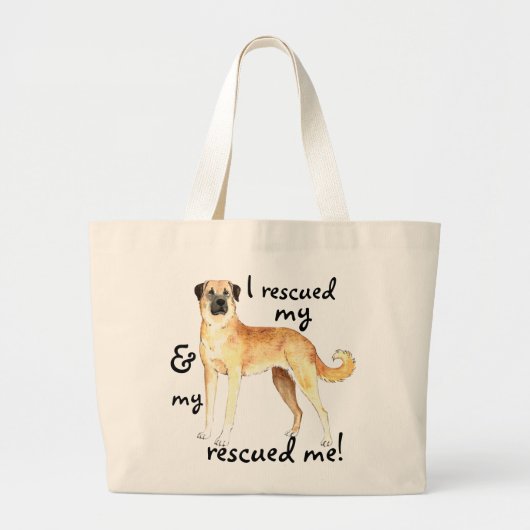 Rescue Anatolian Shepherd Grote Tote Bag (Voorkant)