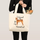 Rescue Basenji Grote Tote Bag (Voorkant (product))