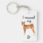 Rescue Basenji Sleutelhanger (Voorkant)