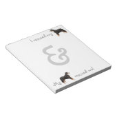 Rescue Bernese Mountain Dog Notitieblok (Schuin)