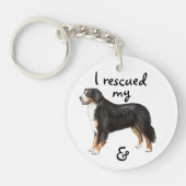 Rescue Bernese Mountain Dog Sleutelhanger (Voorkant)