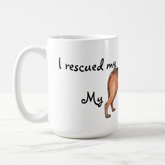 Rescue Bloodhound Coffee Mok (Links)