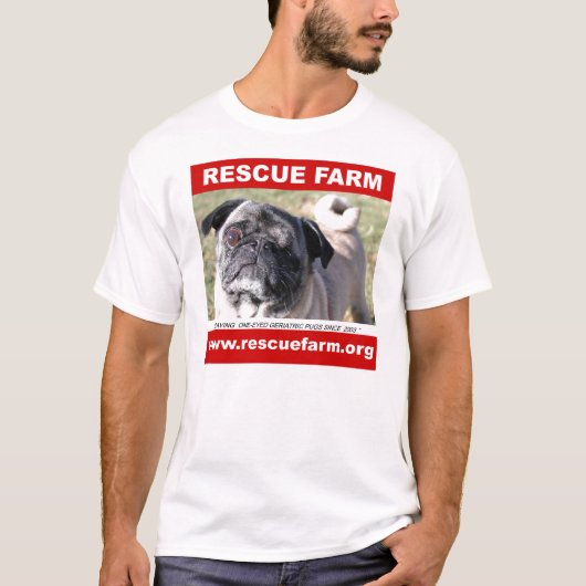 Rescue Boerderij Pug Shirt (Voorkant)
