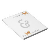 Rescue Canaan Dog Notitieblok (Schuin)