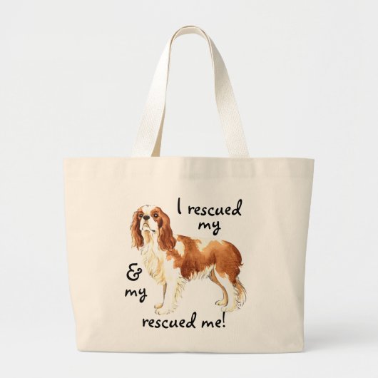 Rescue Cavalier Grote Tote Bag (Voorkant)