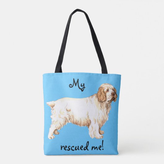 Rescue Clumber Spaniel Draagtas (Achterkant)