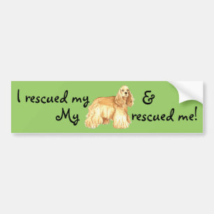 Rescue Cocker Spaniel Bumpersticker
