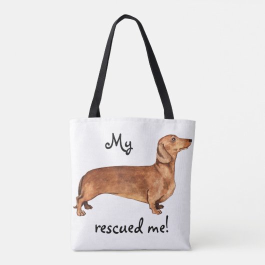 Rescue Dachshund Draagtas (Achterkant)