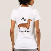 Rescue Dachshund T-shirt (Achterkant)