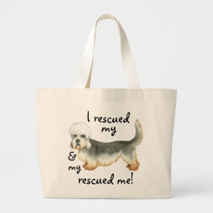 Rescue Dandie Grote Tote Bag