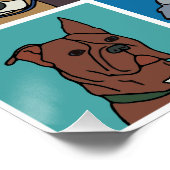 Rescue Dog Cartoon Perfect Poster (Hoek)
