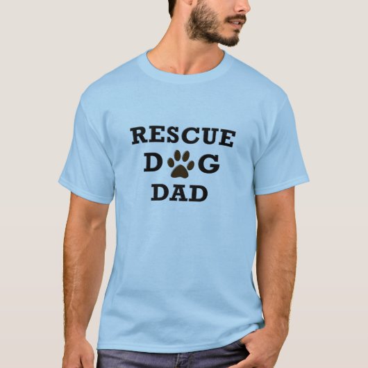 Rescue Dog Dad T-shirt (Voorkant)