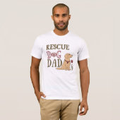 Rescue Dog Dad T-shirt (Voorkant volledig)