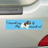 Rescue English Speelgoed Spaniel Bumpersticker (Op auto)