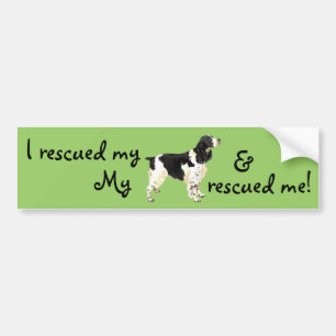 Rescue English Springer Spaniel Bumpersticker
