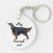 Rescue Gordon Setter Sleutelhanger (Achterkant)