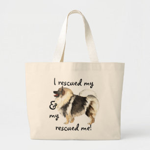 Rescue Keeshond Grote Tote Bag