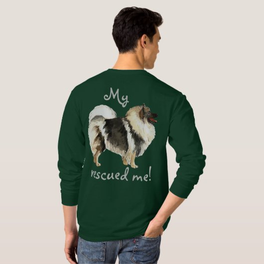 Rescue Keeshond T-shirt (Achterkant volledig)