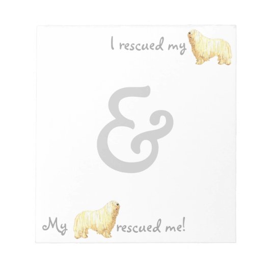 Rescue Komondor Notitieblok (Voorkant)