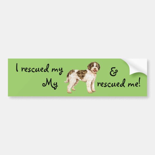 Rescue Lagotto Bumpersticker (Voorkant)