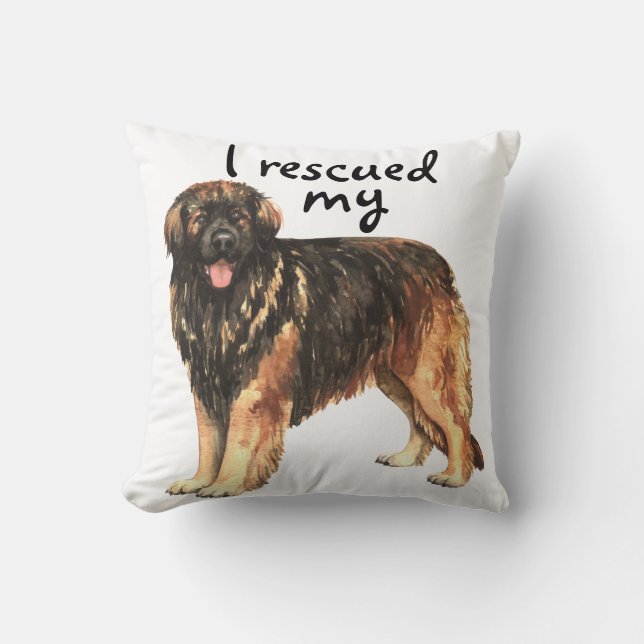 Rescue Leonberger Kussen (Voorkant)