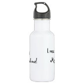 Rescue Longhaire Dachshund Waterfles (Achterkant)