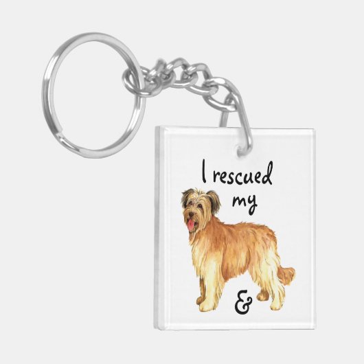 Rescue Pyrenean Shepherd Sleutelhanger (Voorkant Links)