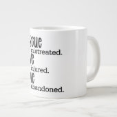 Rescue Save Love Dierenmishandeling Koffie Mok (Voorkant rechts)