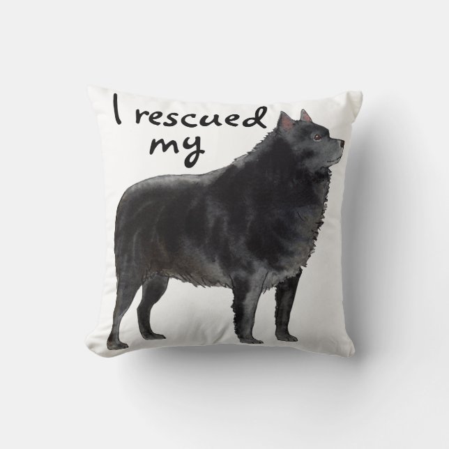 Rescue Schipperke Kussen (Voorkant)