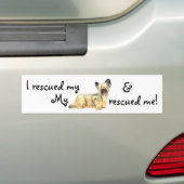 Rescue Skye Terrier Bumpersticker (Op auto)