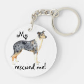 Rescue Smooth Collie Sleutelhanger (Achterkant)