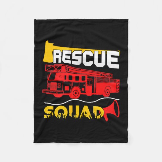 Rescue Squad Lifesaver Fireman Gift Proud Firefigh Fleece Deken (Voorkant)