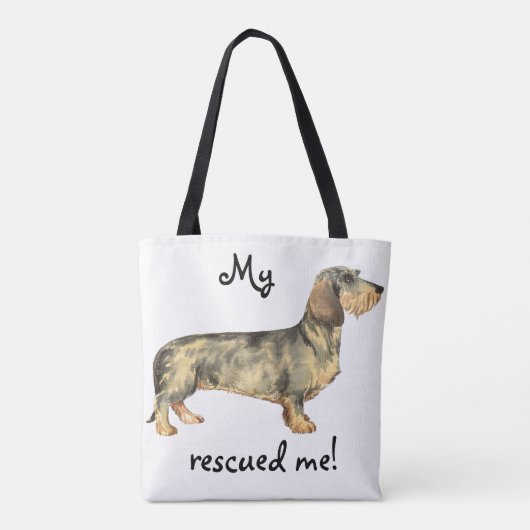 Rescue Wirehaered Dachshund Draagtas (Achterkant)