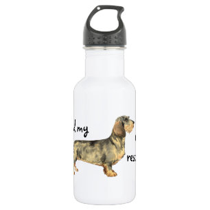Rescue Wirehaered Dachshund Waterfles
