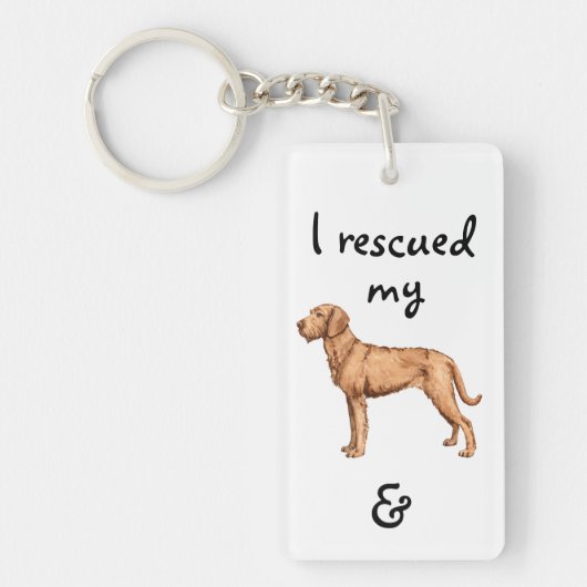 Rescue Wirehain Vizsla Sleutelhanger (Voorkant)