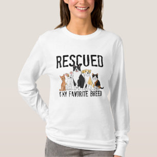 Rescued is mijn favoriete pagina Aanvaard geen win T-shirt