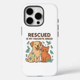 Rescued is My Favorite Breed iPhone 16 Pro Hoesje