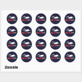 RESCUEDiver Ronde Sticker (Vel)