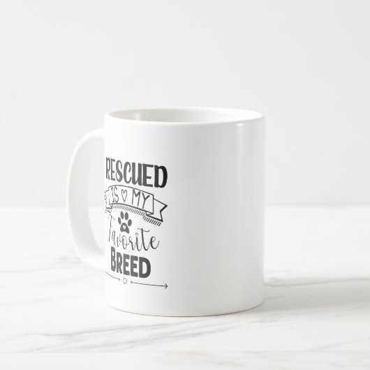 Rescuing is mijn favoriete Breed Koffiemok (Voorkant links)