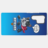 Rescuing is mijn favoriete ras | samsung galaxy hoesje (Achterkant horizontaal)