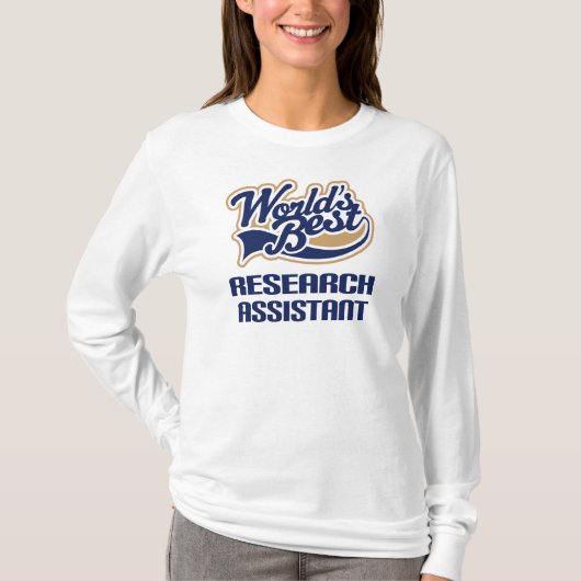 Research Assistant-cadeautje (beste werelden) T-shirt (Voorkant)