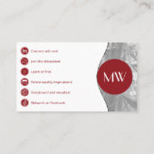 Réseau et Carte de visite professionnel des entraî (Dos)