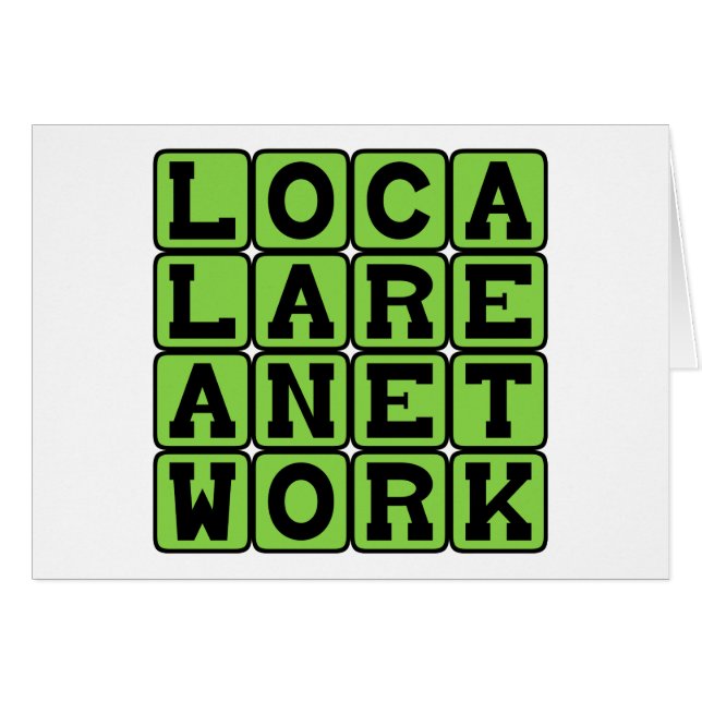 Réseau local, réseau local LAN (Devant horizontal)