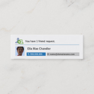 Réseau social - Carte de visite de profil